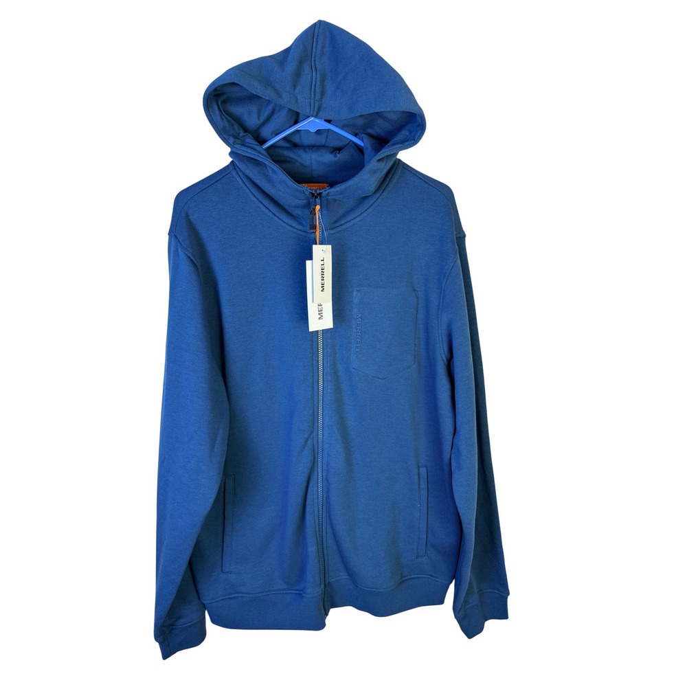 Merrell Fuola Mens Full Zip Hoodie Dusk Blue Size Large NWT